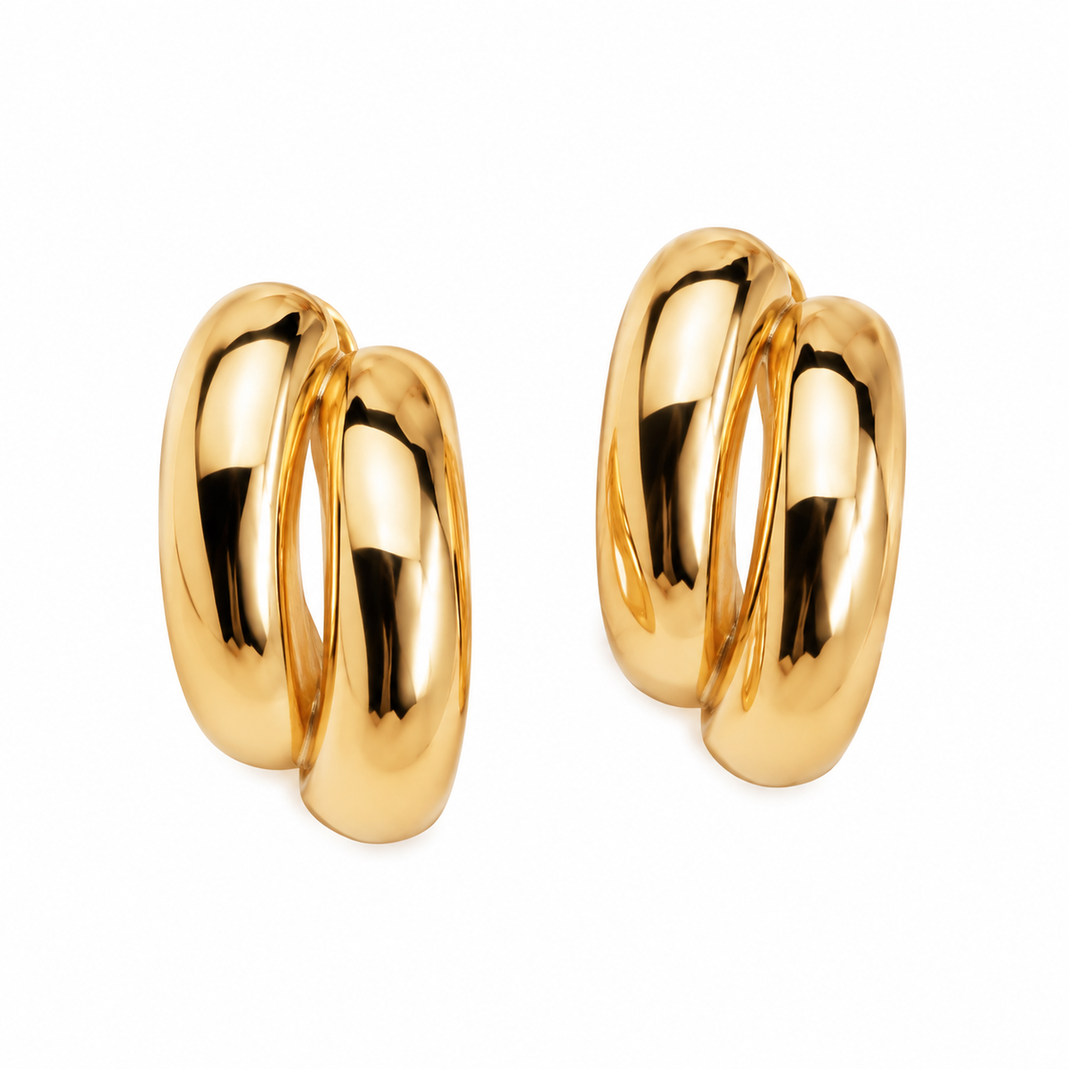 Gemini Hoop Earrings