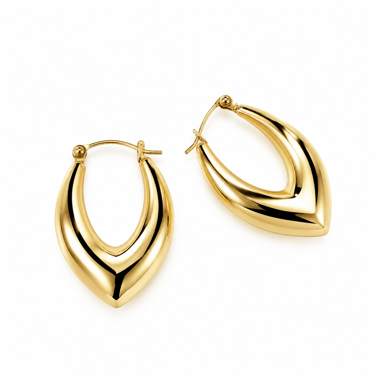 Petal Hoop Earrings