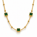 Emerald Square Necklace