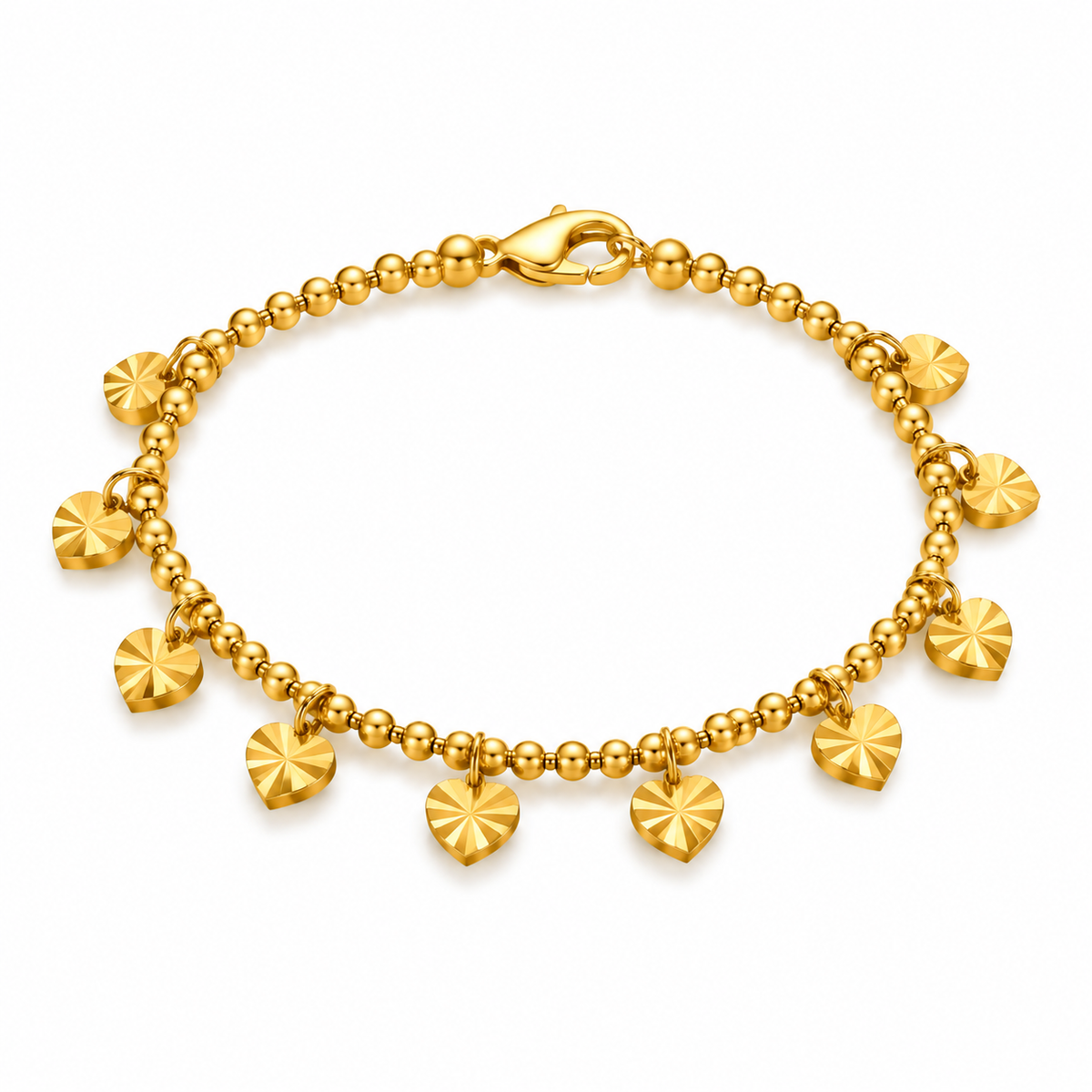 Sunburst Heart Anklet
