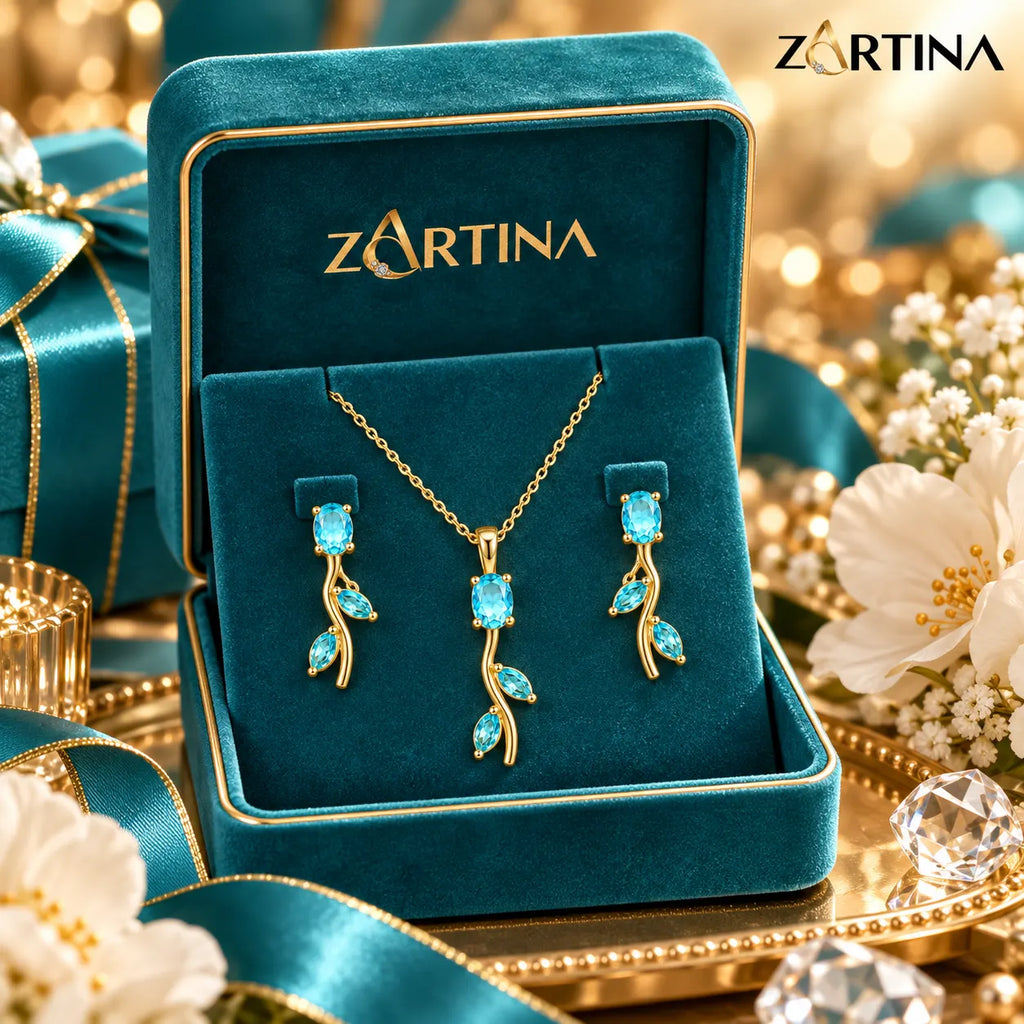 Crimson Vine Necklace & Earring Set